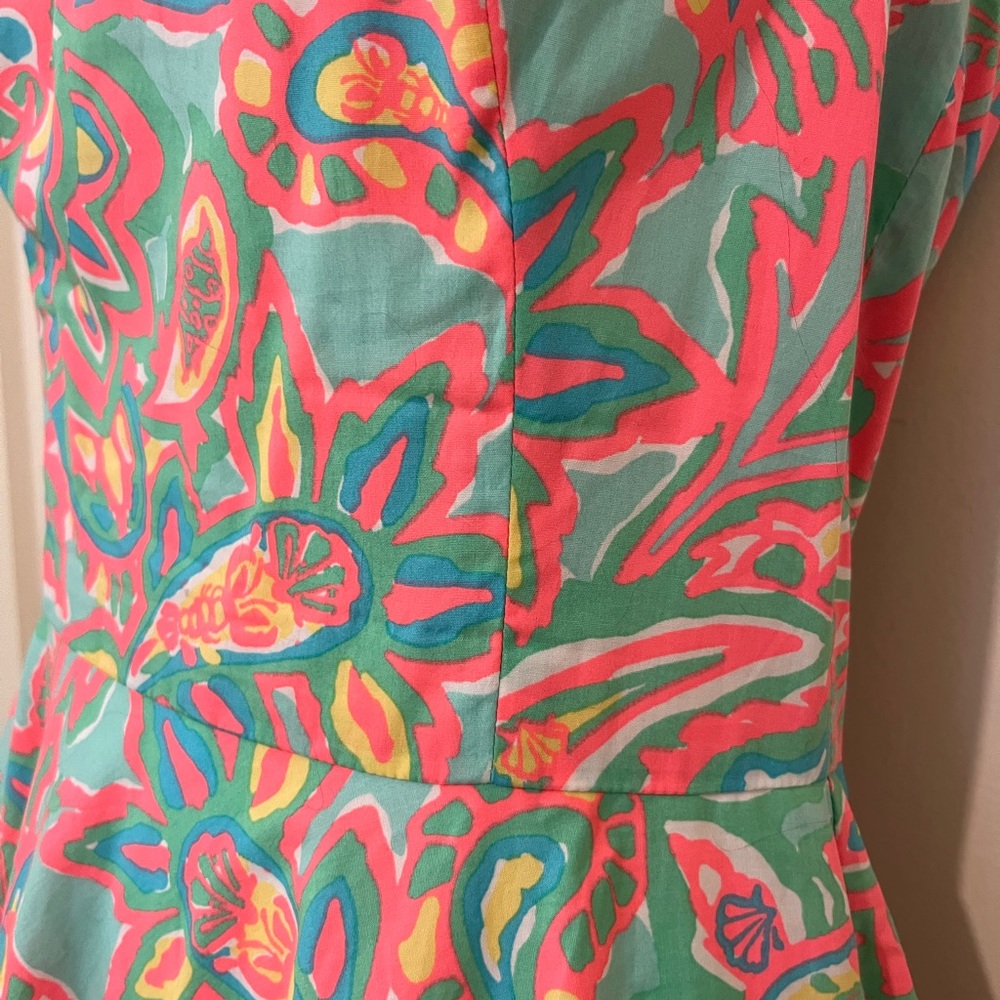 NWOT! Lilly Pulitzer Zo Dress-Sand Bar Blu Make a Splash Print. - Picture 12 of 15